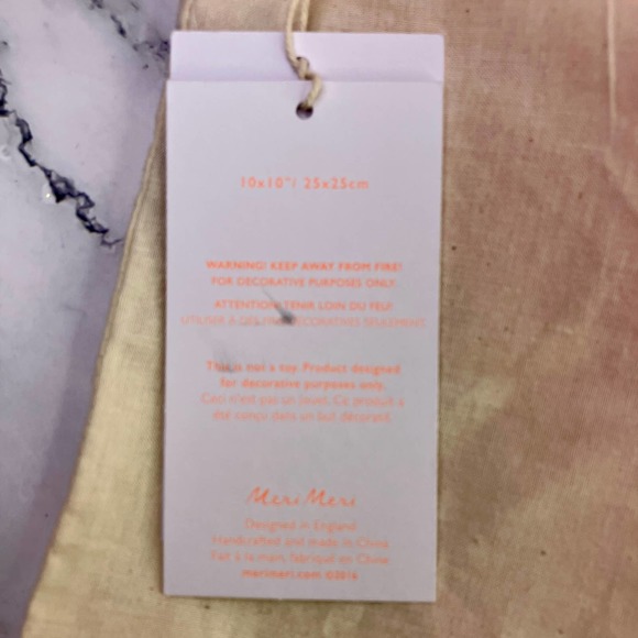 Meri Meri Pink Hanging Heart Decoration Wall Pom Nursery Bedroom - Picture 6 of 6